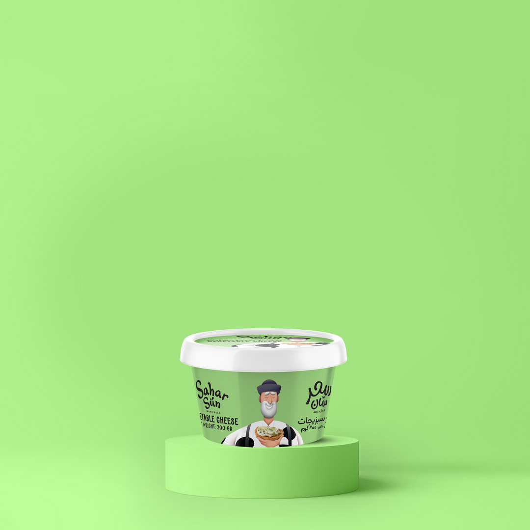 پنیر خامه ای سبزیجات 200 گرمی